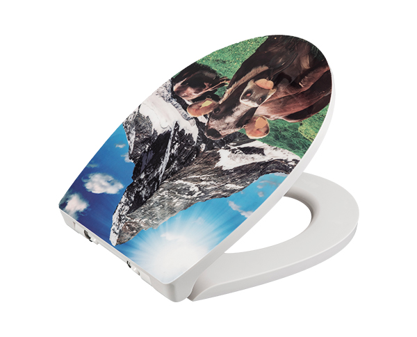 AU102 Printed Adjustable 70 170mm Quick Plug Toilet Seat