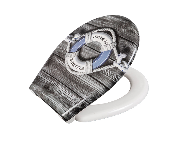 AU143 Printed PP Outdoor Toilet Seat UV Resistant