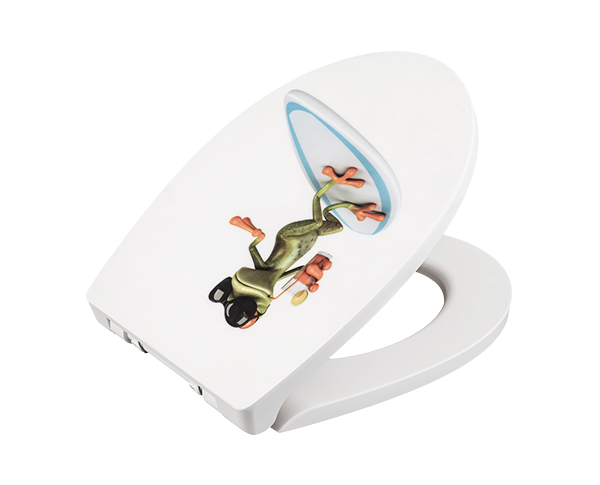AU102 Acrylic Non Soft Close 456mm UF Resin Toilet Seat
