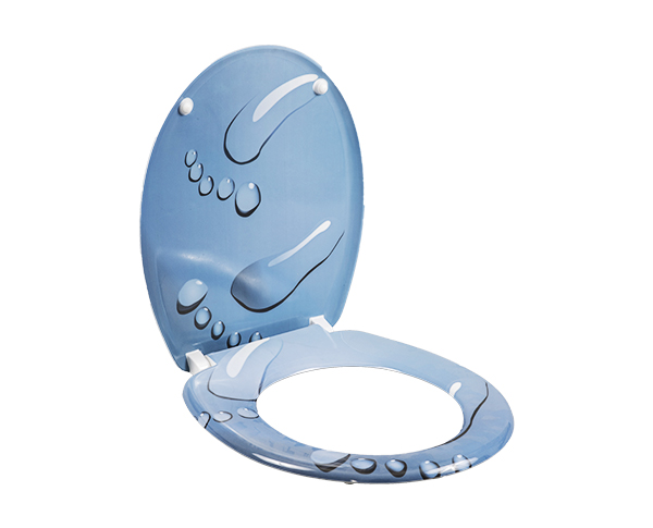 M00 Three-sided decal One Button UF Adjustable 90 170mm Toilet Seat
