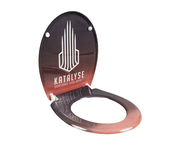 T01-1 Three-sided Decal Quick Release Toilet Seat Non Slip